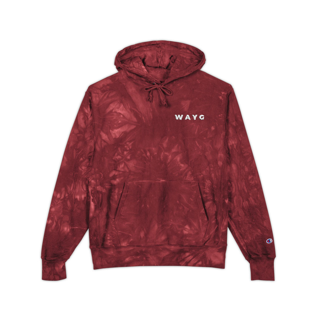 WAYG Heavy Hoodie -Embroidered Tie-Dyed