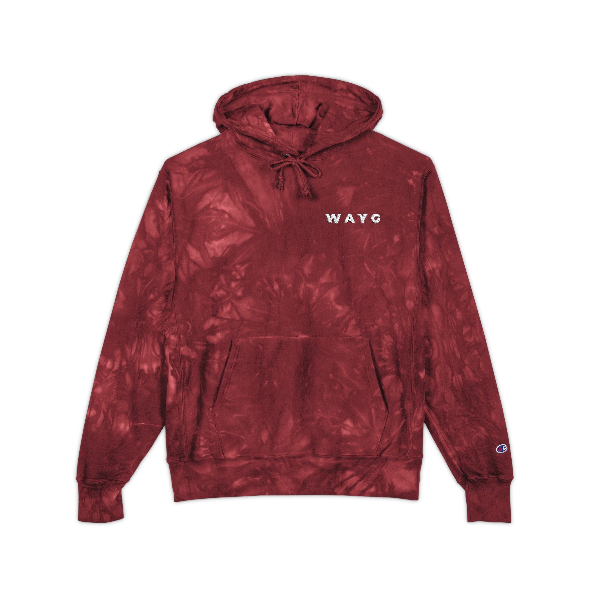 WAYG Heavy Hoodie -Embroidered Tie-Dyed