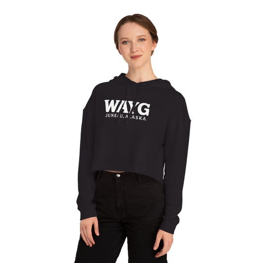 WAYG Collection- Juneau Alaska- Women’s Cropped Hooded Sweatshirt