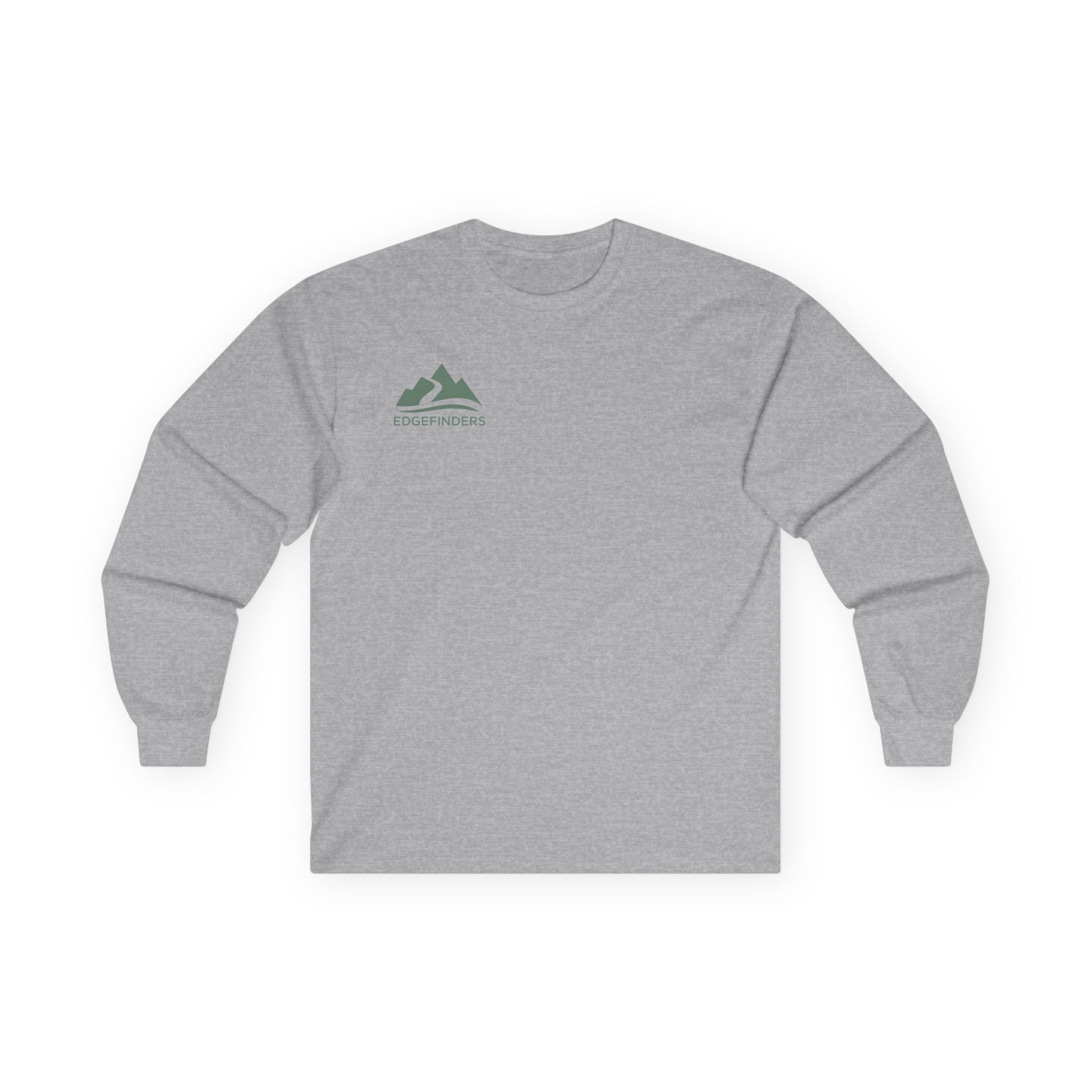Unisex Ultra Cotton Long Sleeve Tee - Adventure Ready with Mountain Design