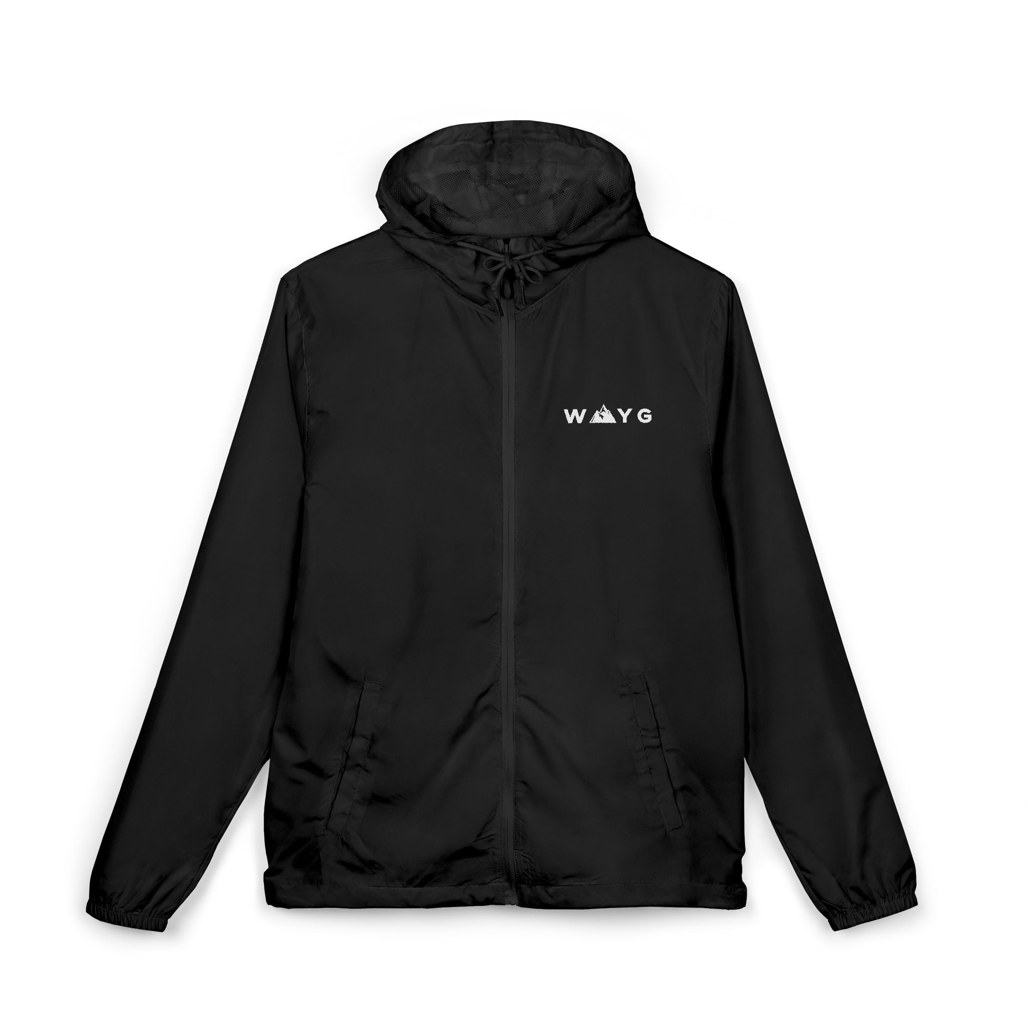 WAYG Windbreaker Jacket Lightweight Zip-Up Hooded Jacket
