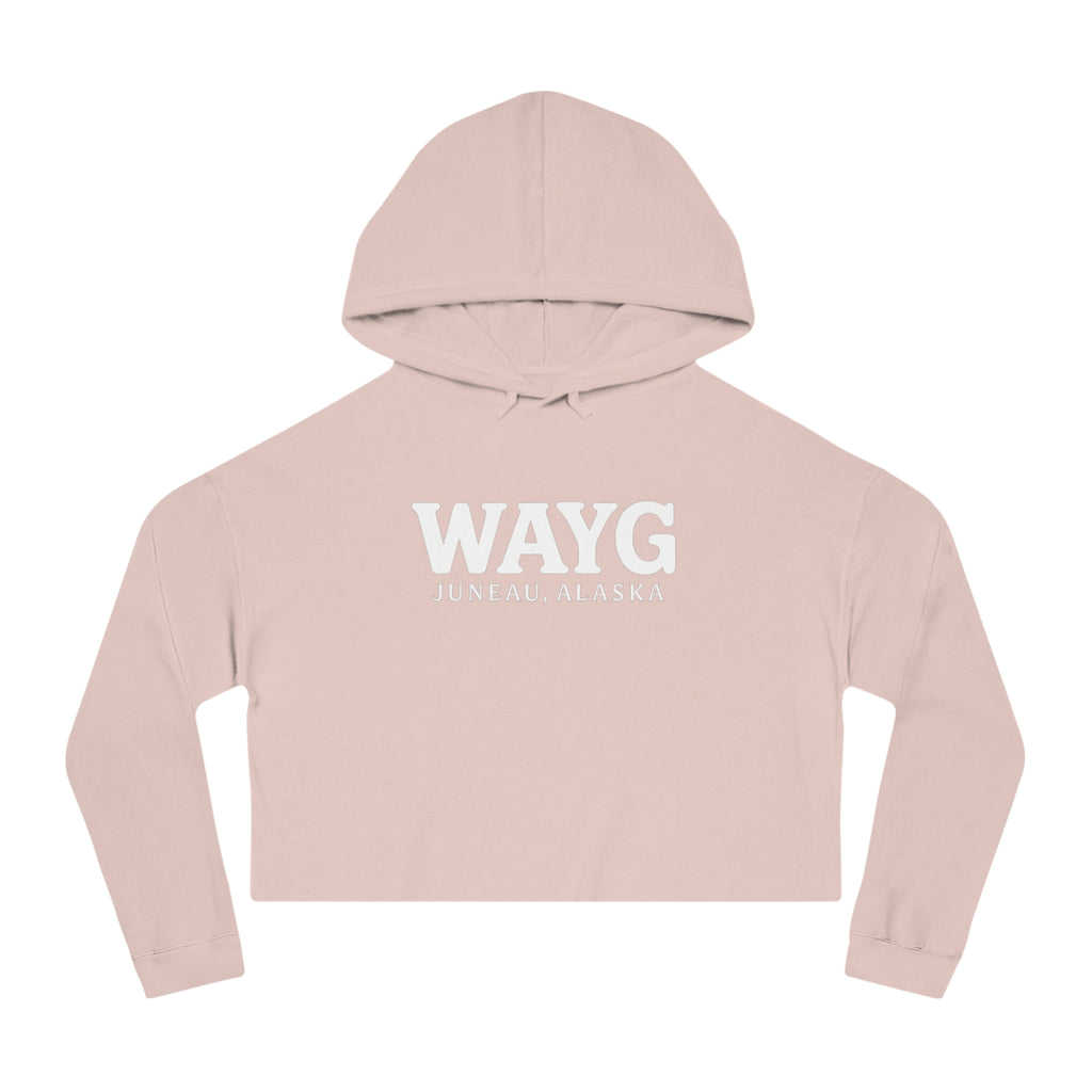 WAYG Collection- Juneau Alaska- Women’s Cropped Hooded Sweatshirt