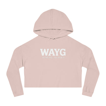 WAYG Collection- Juneau Alaska- Women’s Cropped Hooded Sweatshirt
