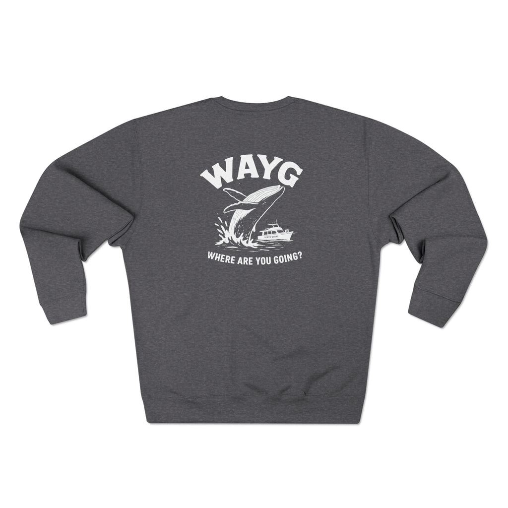 WAYG- Collection- Juneau Alaska-Unisex Crewneck Sweatshirt- Whale Watching