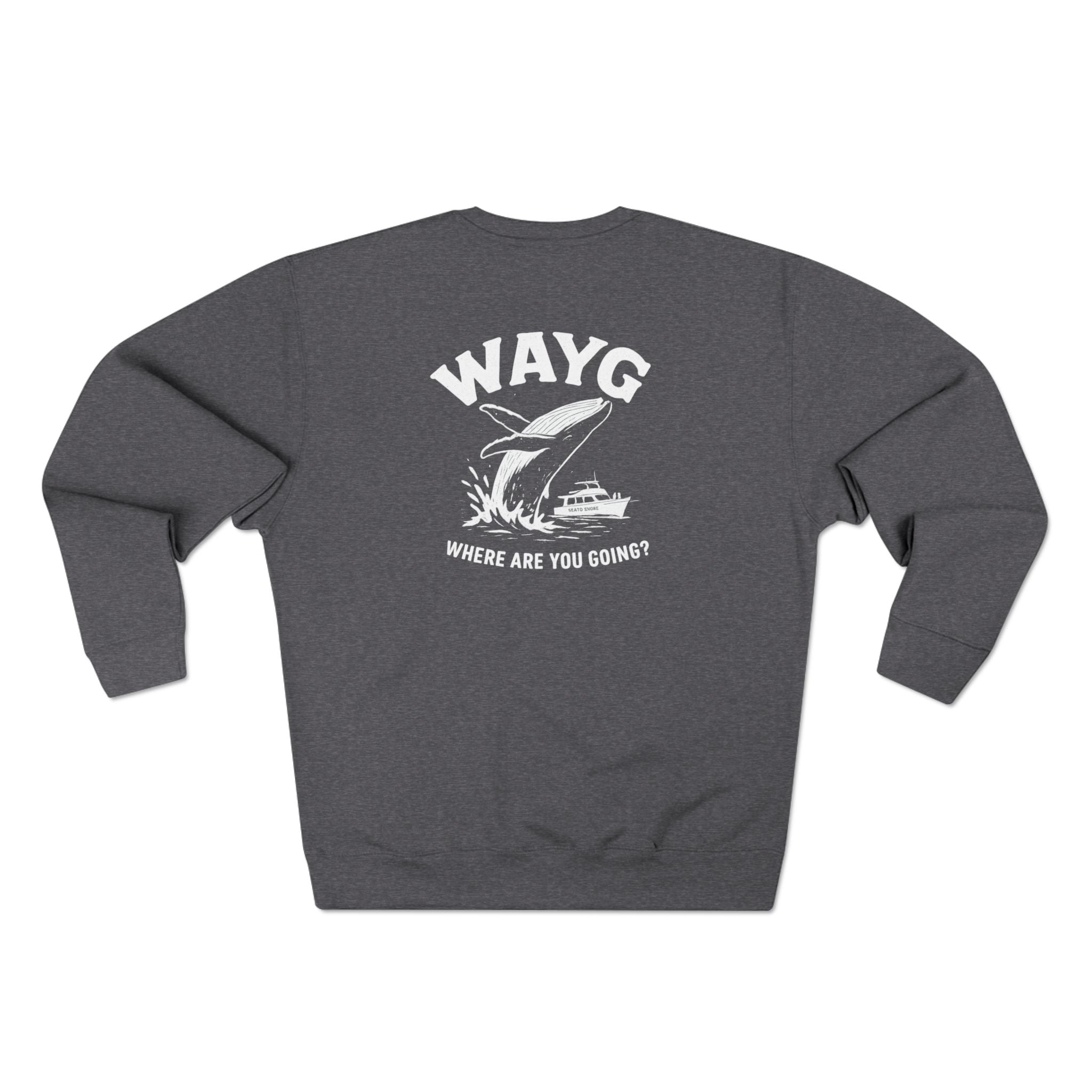 WAYG- Collection- Juneau Alaska-Unisex Crewneck Sweatshirt- Whale Watching