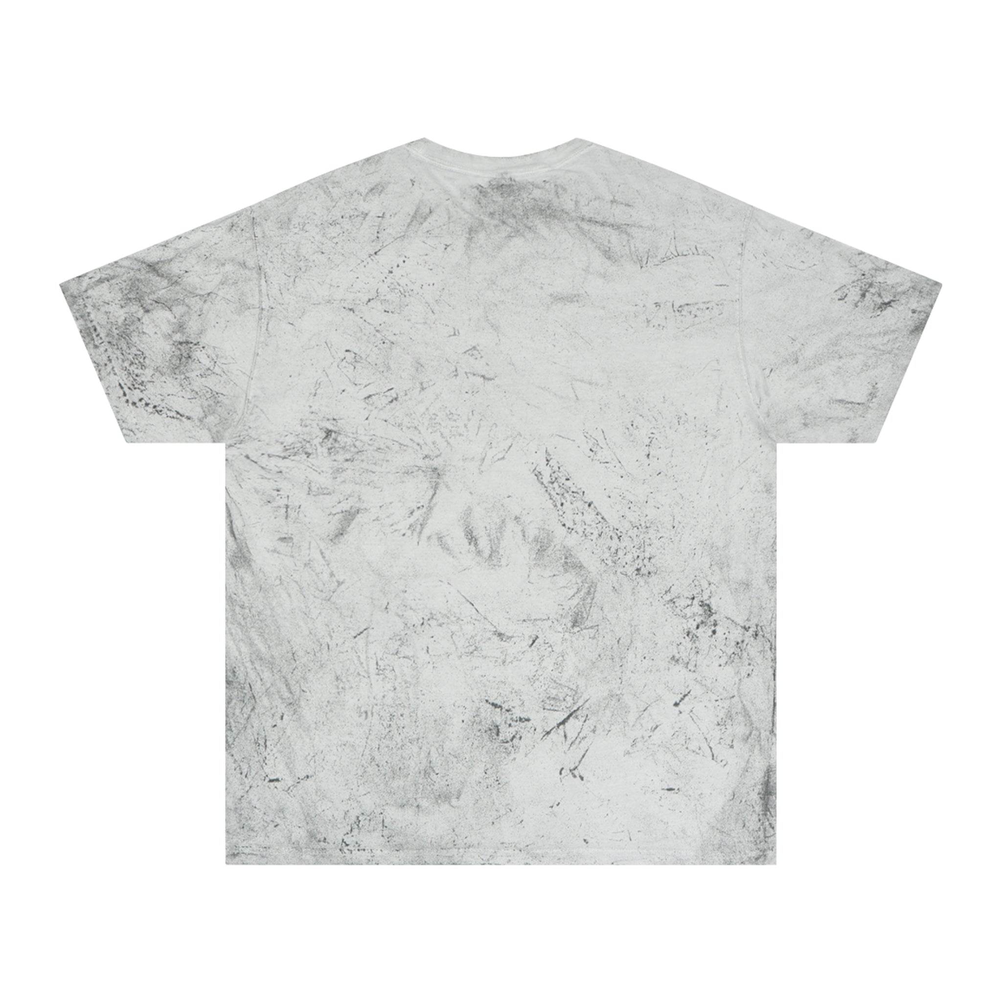 Golden Tie-Dye Tee — Minimal 'WAVE' Mountain Logo