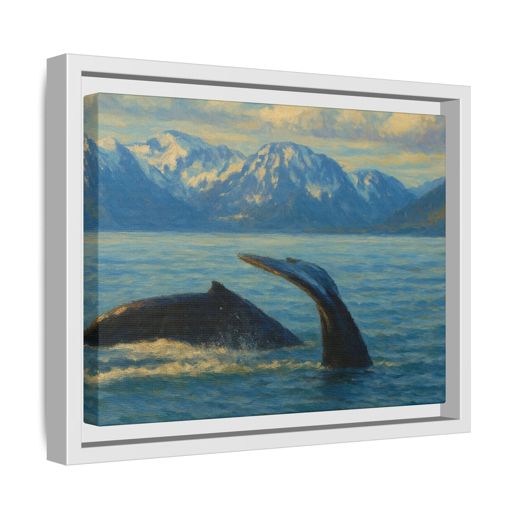 WAYG Collection- Sitka Alaska- Whale Artwork Framed Canvas