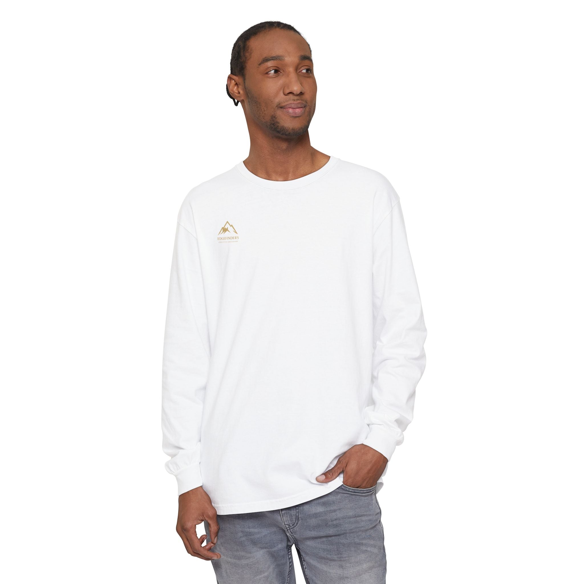 Garment-dyed Long Sleeve Tee - Casual Comfort, Unisex Style, Perfect Gift for Friends or Family, Layering Essential, Eco-friendly Tee