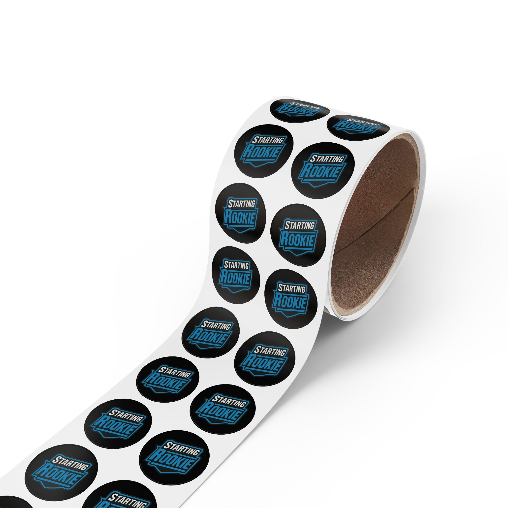 Starting Rookie Round Sticker Roll - Fun Labels for Parties, Scrapbooking, Gift Wrapping, Celebrations, Sports Events