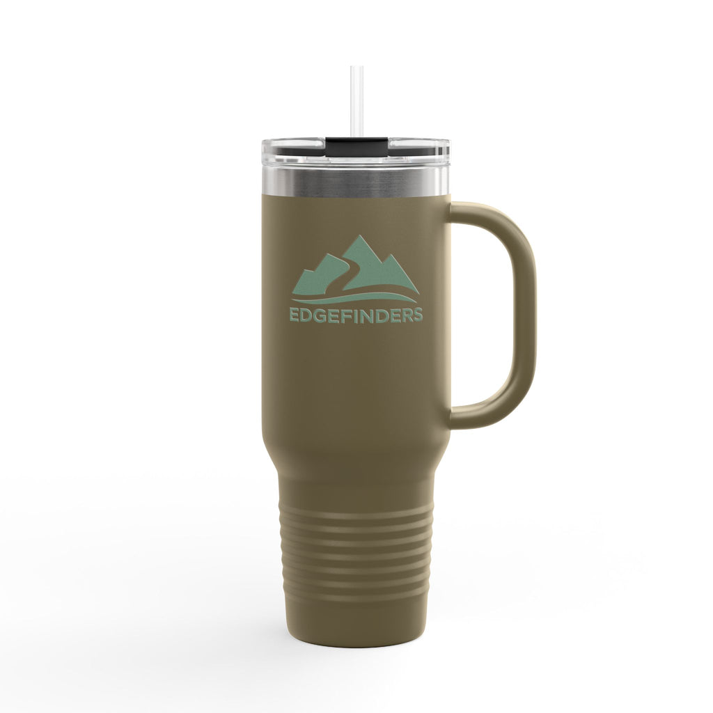 Eco-Friendly Insulated Travel Mug - 40oz with Mountains Design