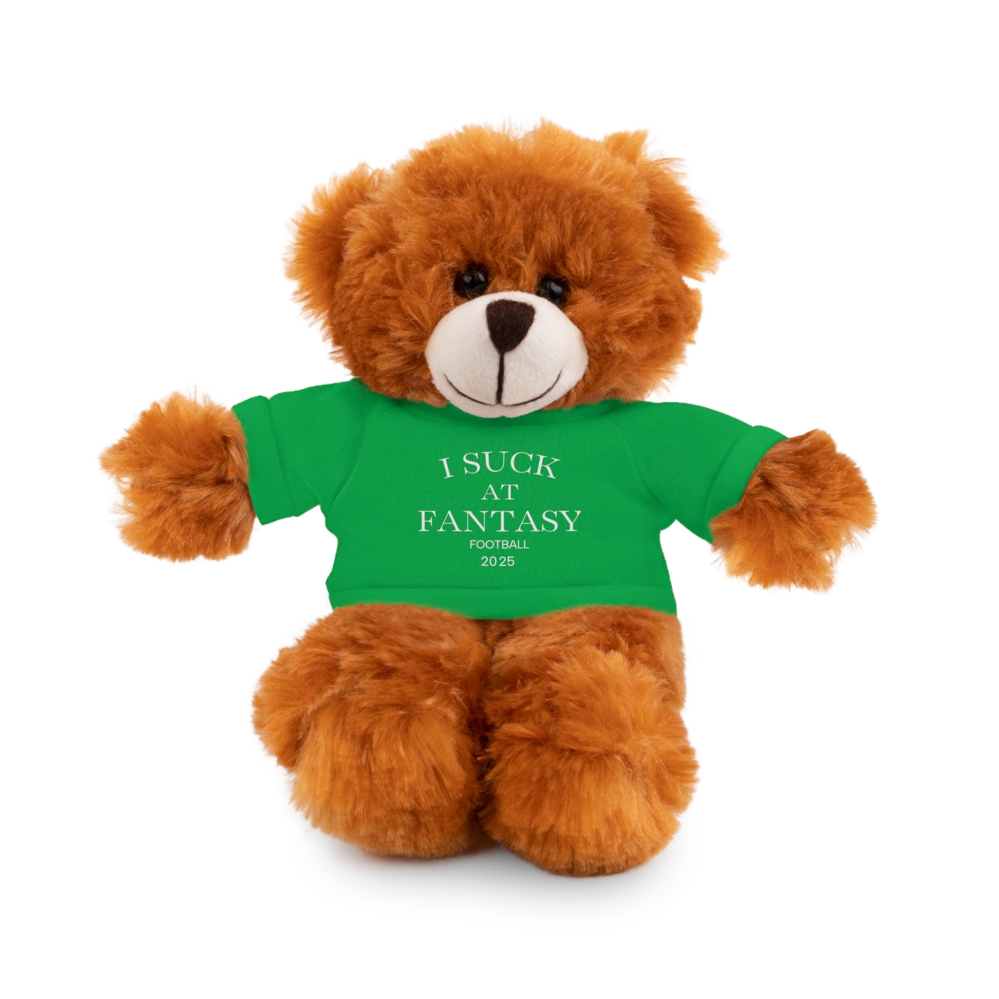 Fantasy Football Stuffed Animal, Cuddle Toy, Sports Gift, Personalized Plush Bear, Fun Gift Idea for Fans