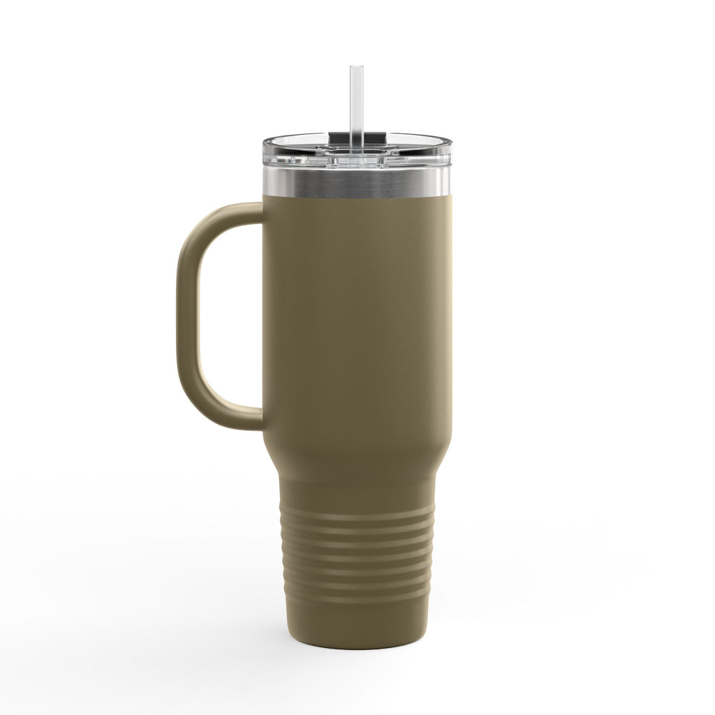 Eco-Friendly Insulated Travel Mug - 40oz with Mountains Design