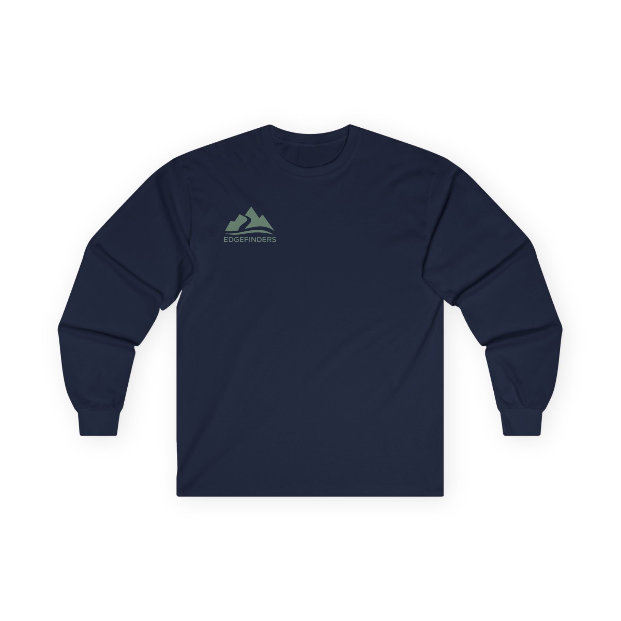 Unisex Ultra Cotton Long Sleeve Tee - Adventure Ready with Mountain Design