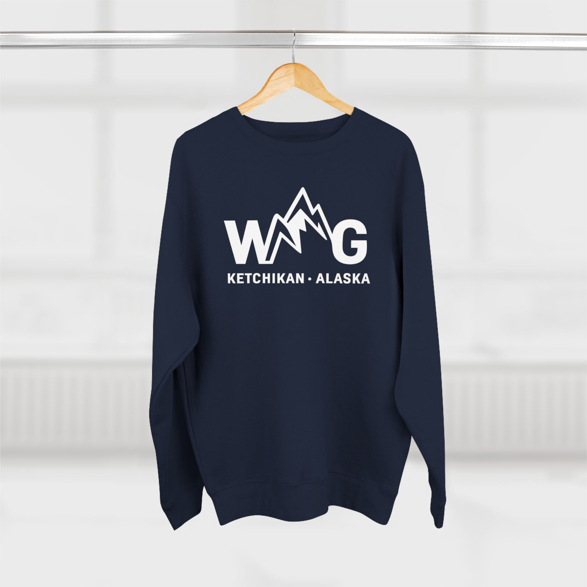 WAYG- Collection- Ketchikan Alaska-Unisex Crewneck Sweatshirt- Salmon