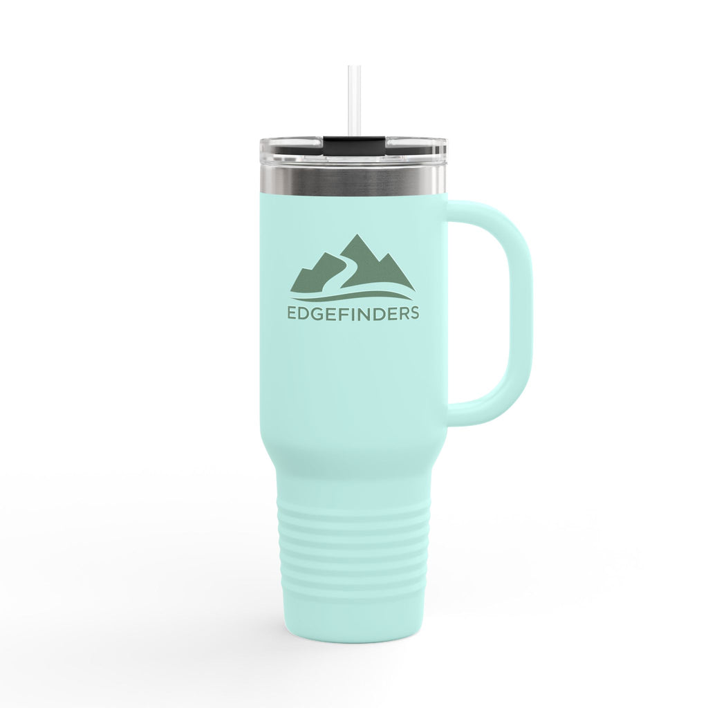 Eco-Friendly Insulated Travel Mug - 40oz with Mountains Design