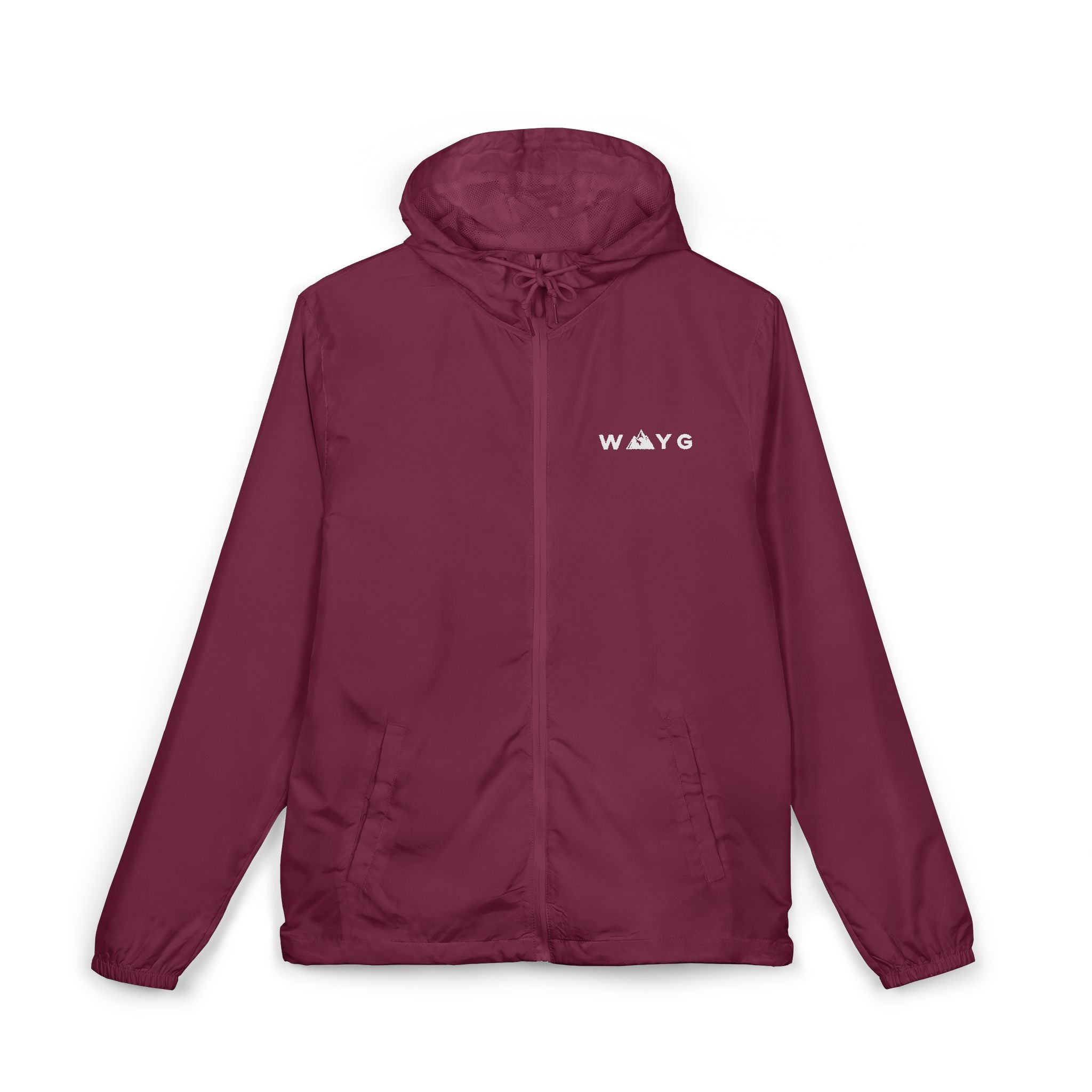 WAYG Windbreaker Jacket Lightweight Zip-Up Hooded Jacket