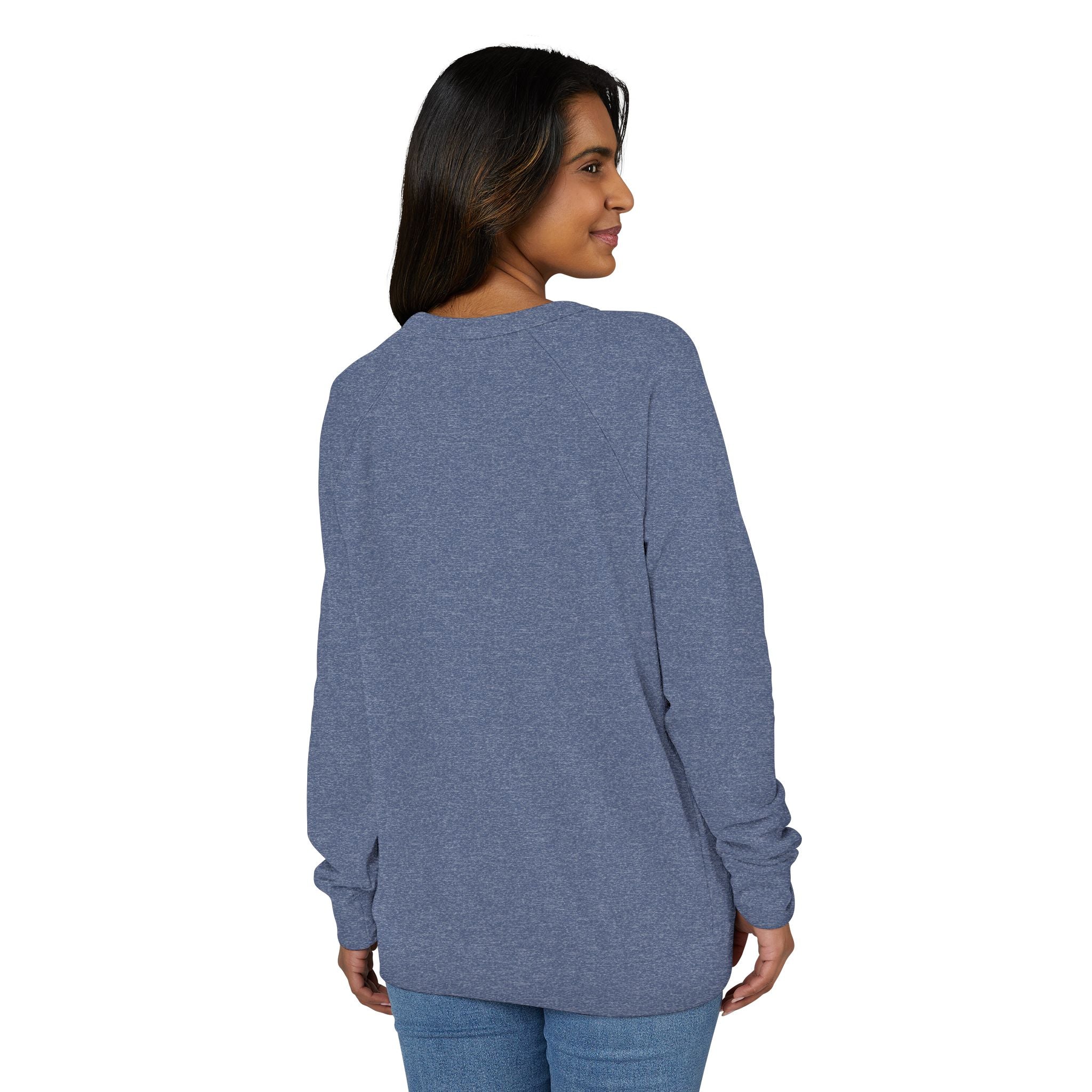 Unisex French Terry Raglan Crewneck Sweatshirt, Cozy Casual Wear, Gift for Friends, Year-Round Comfort, Unique Graphics