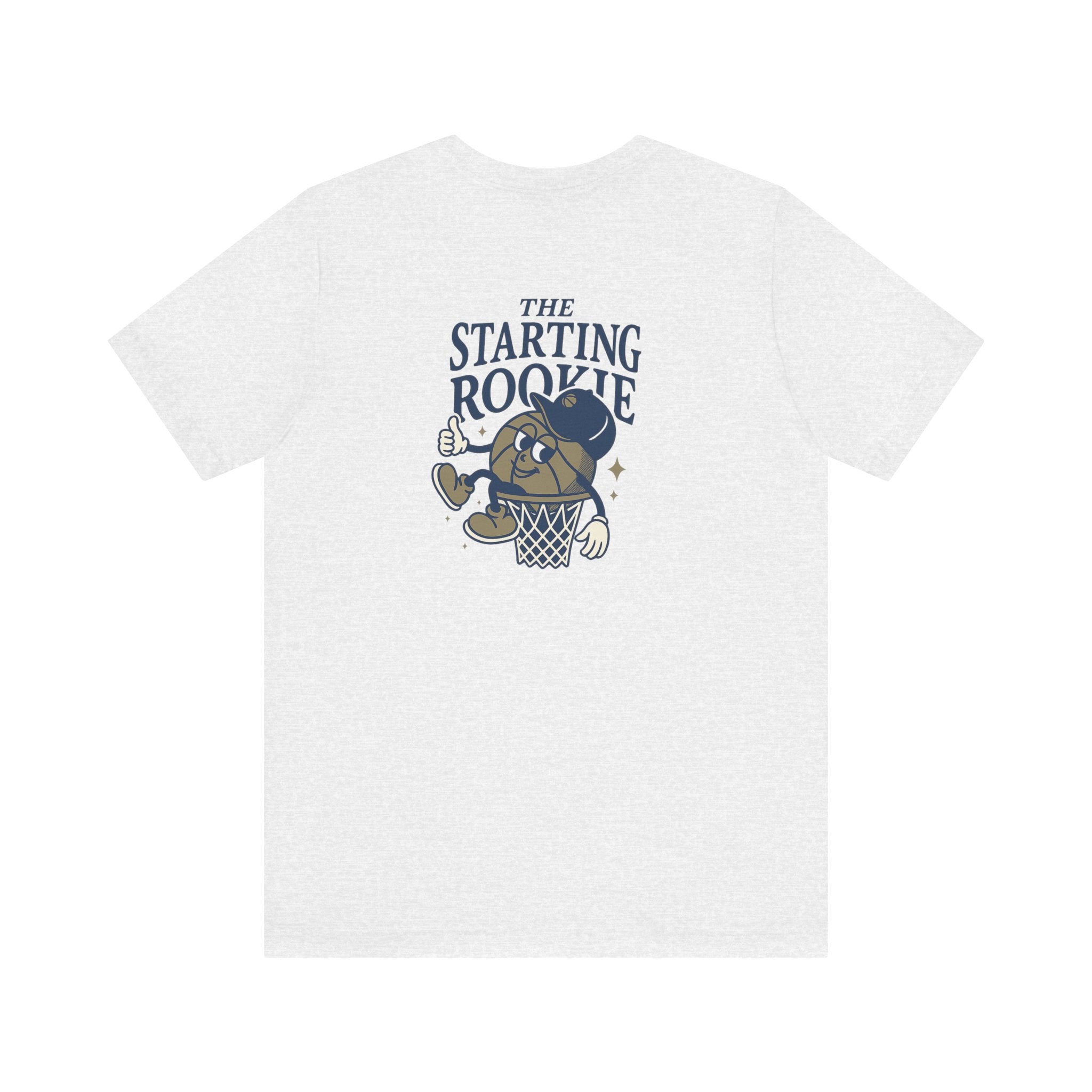 The Starting Rookie Unisex Tee | Cute Basketball Shirt, Sports Fan Apparel, Gift for Athletes, Casual Wear, Back-to-School Tee