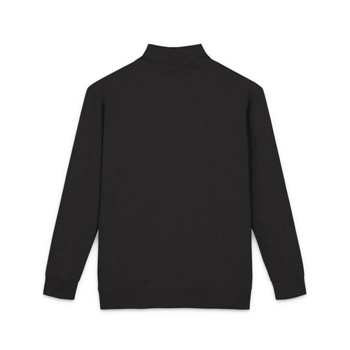 EDGE Embroidered Mountain Logo Fleece Pullover Quarter-Zip Sweatshirt