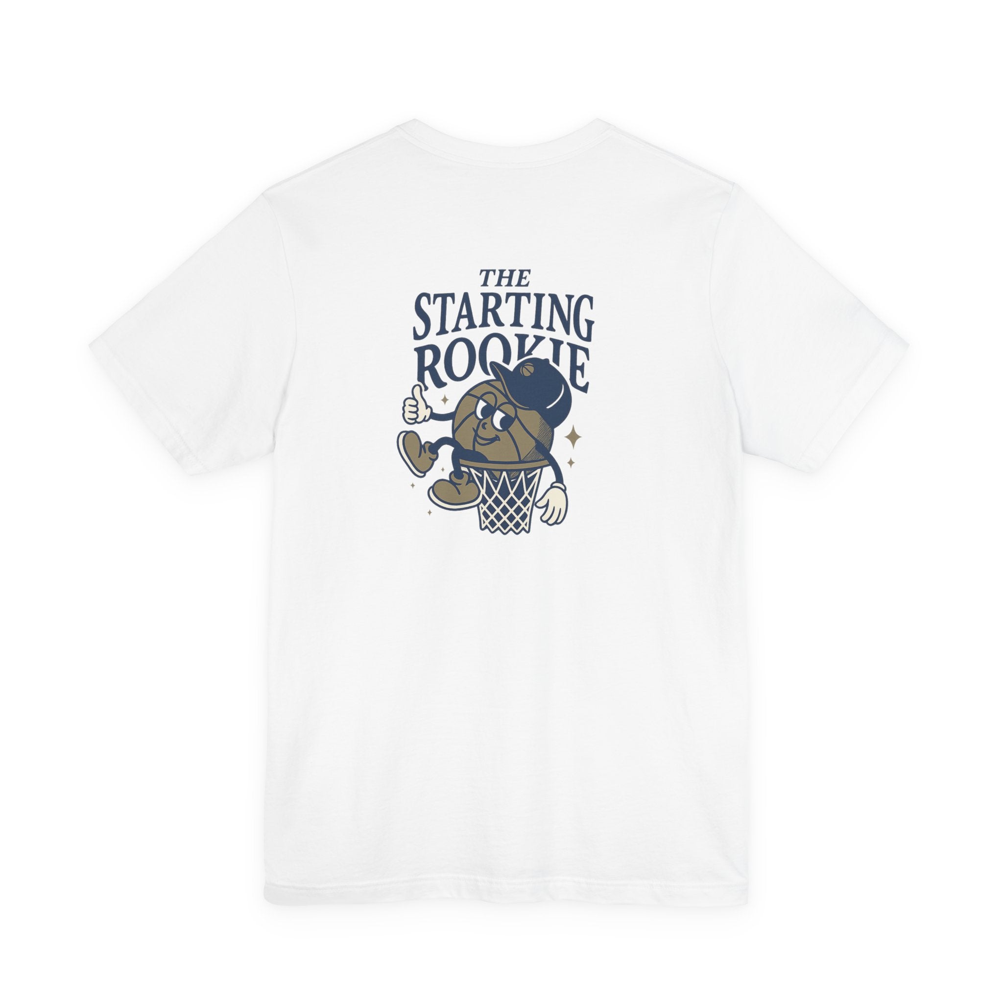 The Starting Rookie Unisex Tee | Cute Basketball Shirt, Sports Fan Apparel, Gift for Athletes, Casual Wear, Back-to-School Tee