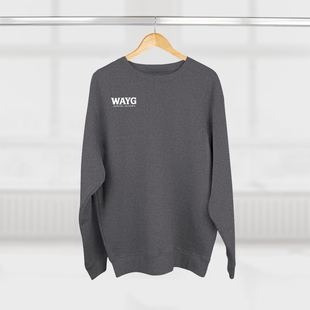 WAYG- Collection- Juneau Alaska-Unisex Crewneck Sweatshirt- Whale Watching