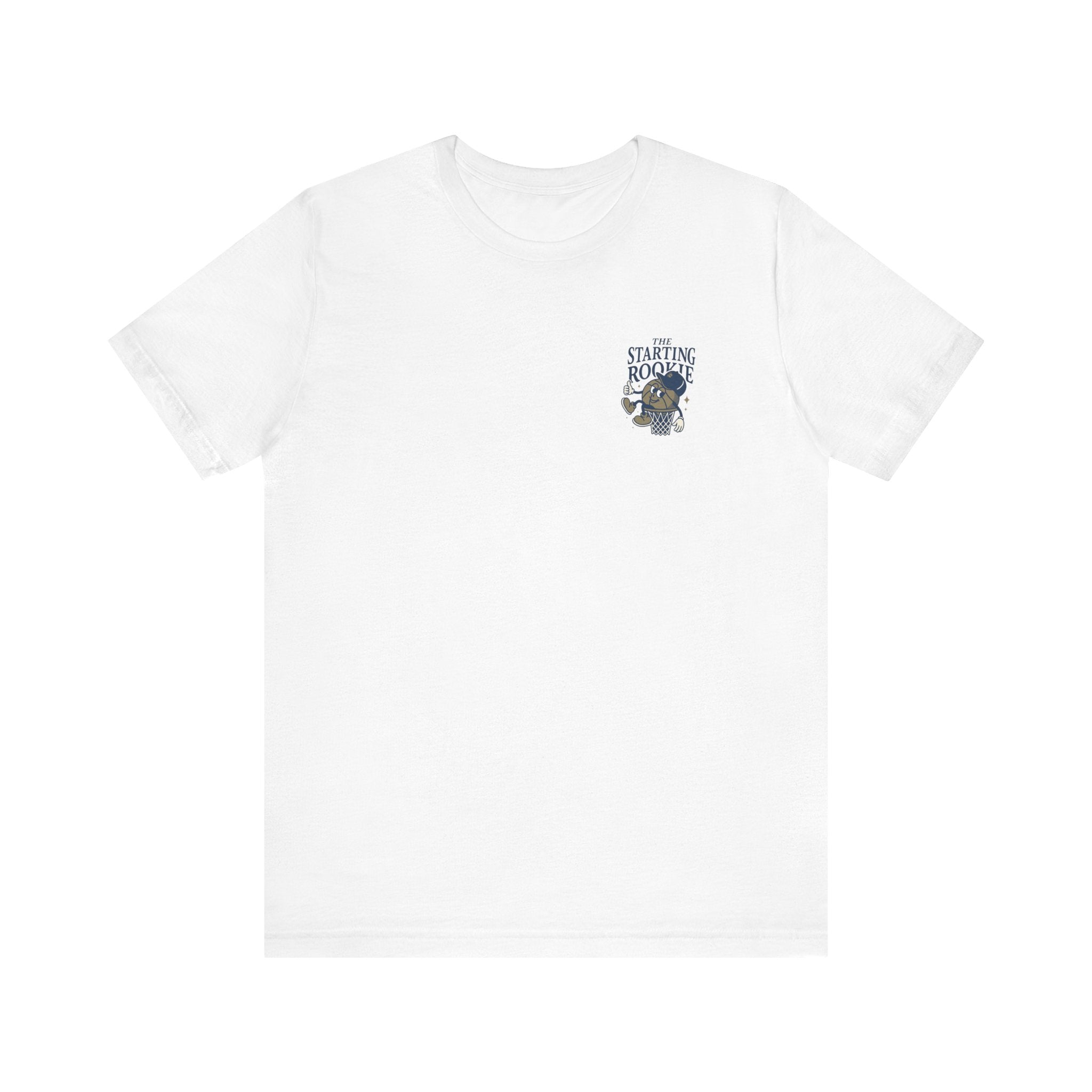 The Starting Rookie Unisex Tee | Cute Basketball Shirt, Sports Fan Apparel, Gift for Athletes, Casual Wear, Back-to-School Tee