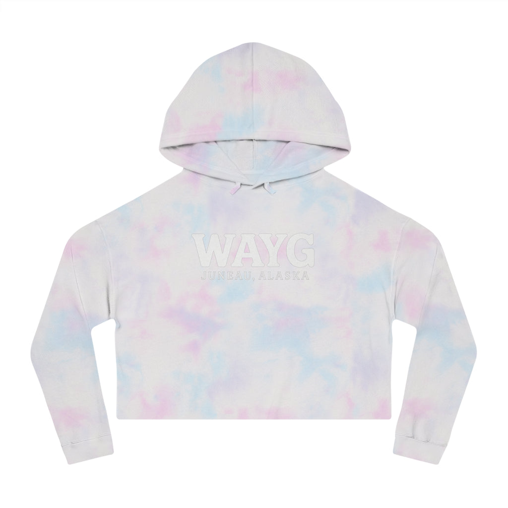 WAYG Collection- Juneau Alaska- Women’s Cropped Hooded Sweatshirt