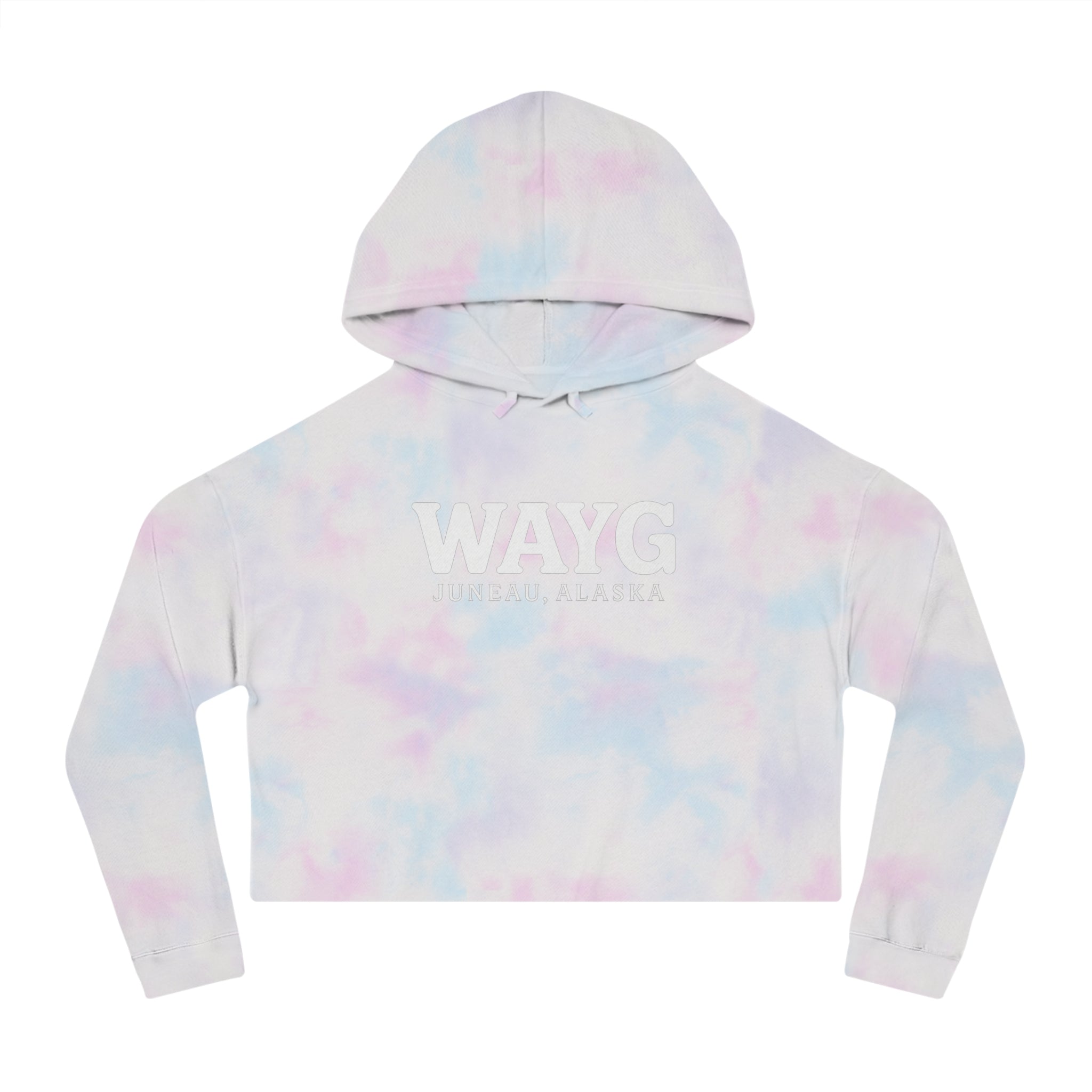 WAYG Collection- Juneau Alaska- Women’s Cropped Hooded Sweatshirt