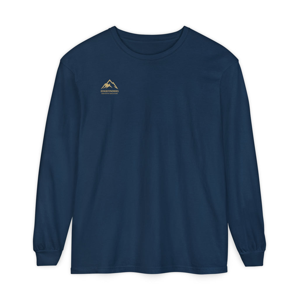Garment-dyed Long Sleeve Tee - Casual Comfort, Unisex Style, Perfect Gift for Friends or Family, Layering Essential, Eco-friendly Tee