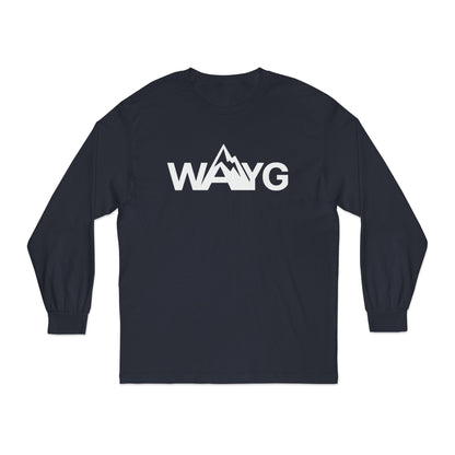 Adventure Awaits Long Sleeve T-Shirt | Unisex Mountain Tee, Gifts for Outdoor Lovers, Hiking Apparel, Casual Wear, Adventure Gear