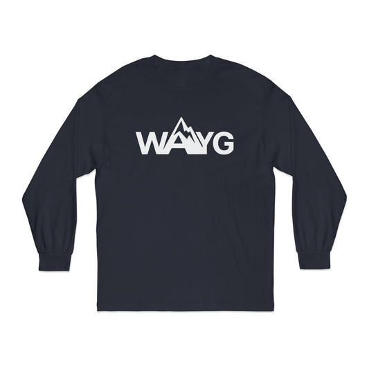 Adventure Awaits Long Sleeve T-Shirt | Unisex Mountain Tee, Gifts for Outdoor Lovers, Hiking Apparel, Casual Wear, Adventure Gear