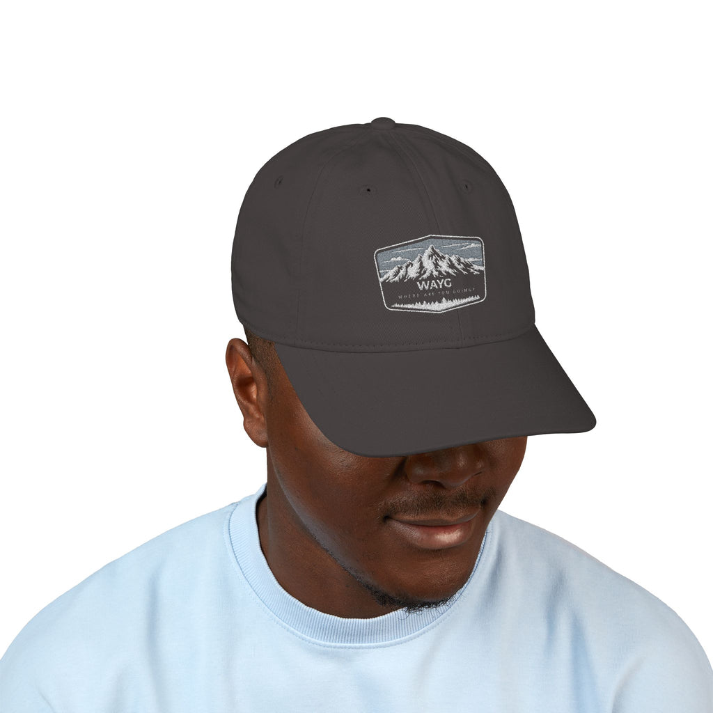 Organic Embroidered Baseball Cap - Eco-Friendly Hat for Outdoor Adventures, Casual Wear, Gifts, Hiking, Festivals
